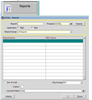 OPERA v5 PMS: How to Email & Export Reports