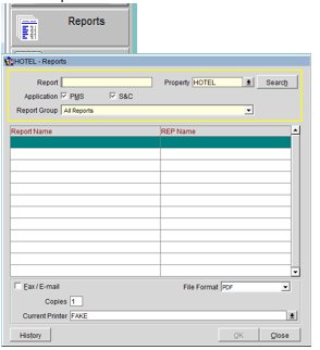 OPERA v5 PMS: How to Email & Export Reports
