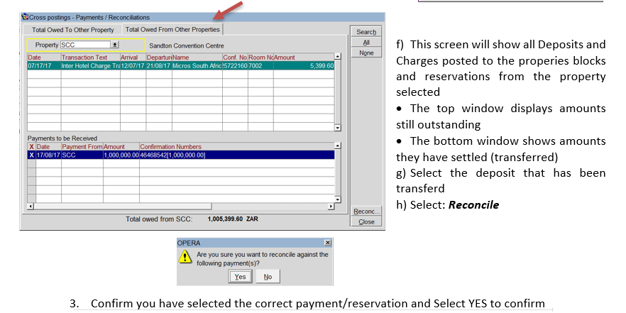 OPERA v5 PMS: How To Manage Cross Property Deposits